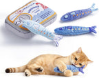 3 Pack Canned Sardines 100% Pure Catnip Filled Cat Toys with Can Pouch