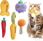 5 Pack Foodie 100% Pure Catnip Filled Cat Toys