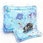 Thickened Cat Water Mat with Glowing Fish, Hot & Cold Dual-Use