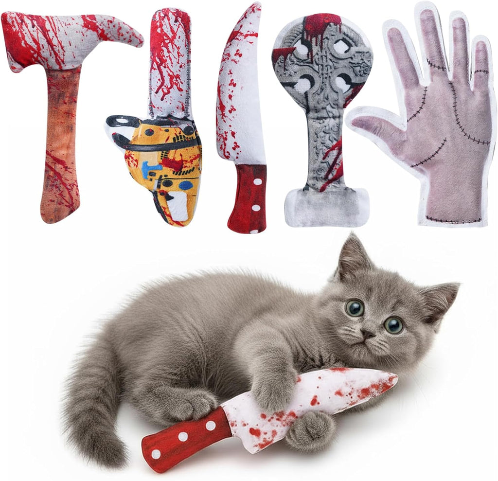 5 Pack Spooky 100% Pure Catnip Filled Cat Toys