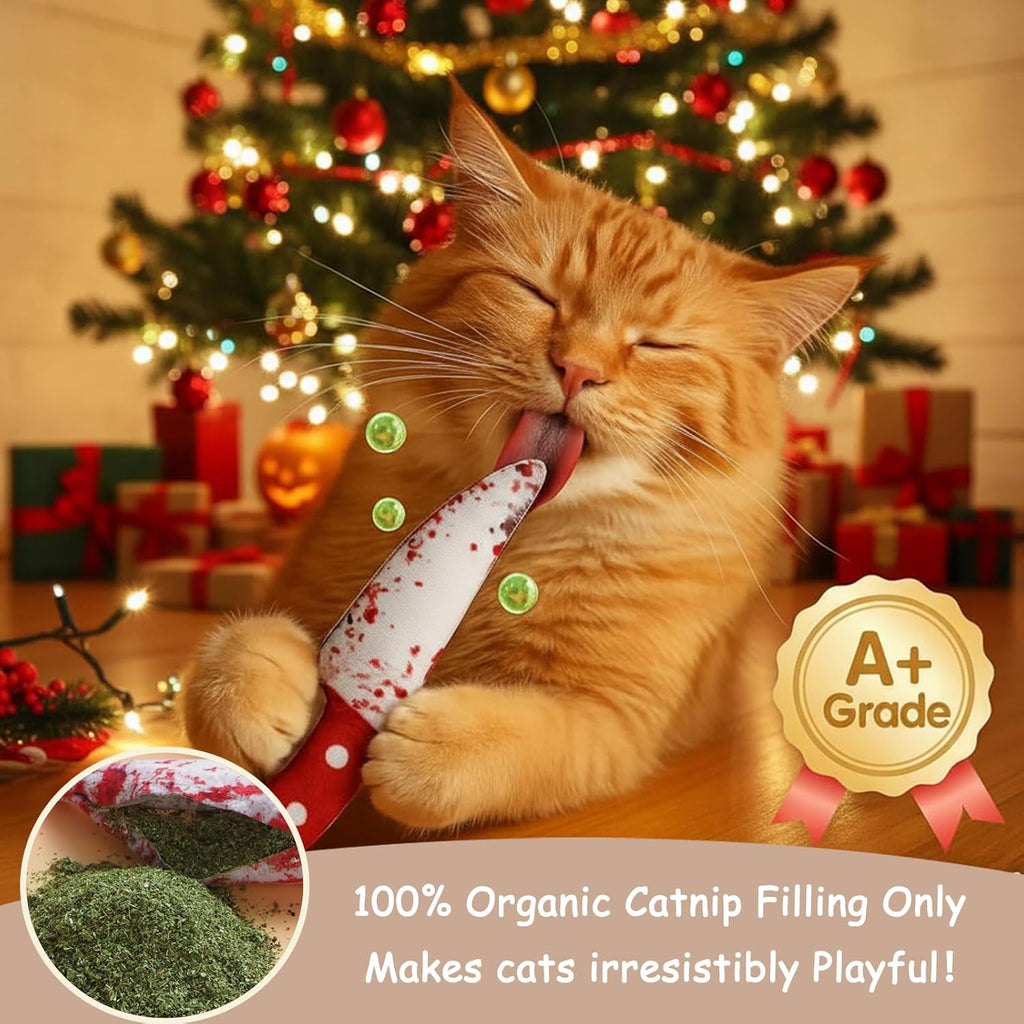 5 Pack Spooky 100% Pure Catnip Filled Cat Toys