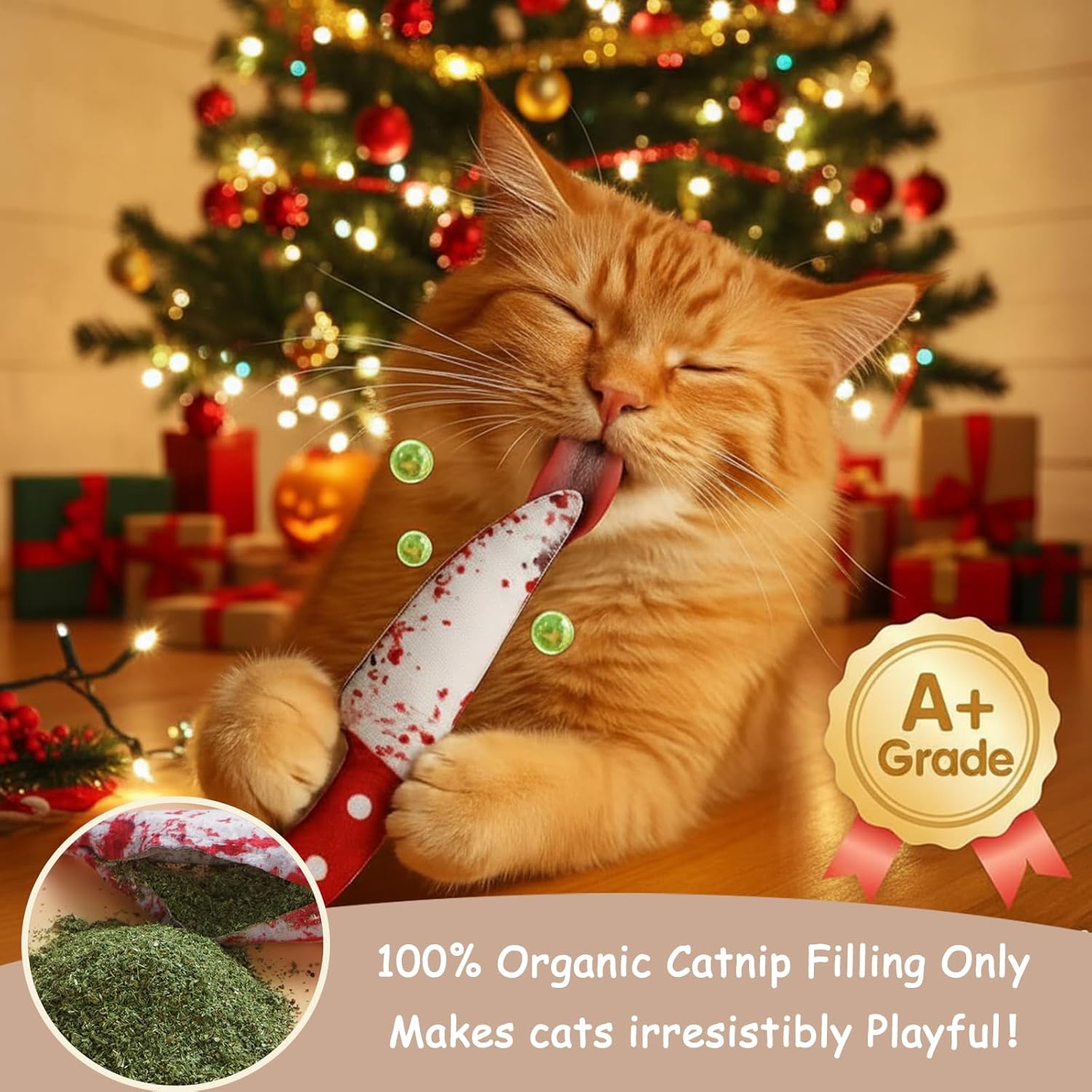 5 Pack Spooky 100% Pure Catnip Filled Cat Toys