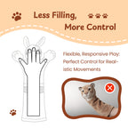 Rumble Roo Durable Cat Wrestling Puppet Glove with Catnip Pouches