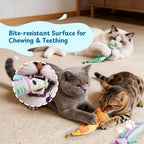 3 Pack Topmouth Trophy Fish 100% Pure Catnip Filled Cat Toys with Bell