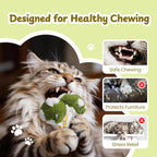 5 Pack Mushroom Natural Catnip Filled Cat Plush Toys