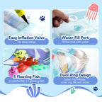 Thickened Cat Water Mat with Glowing Fish, Hot & Cold Dual-Use