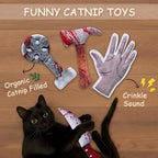 5 Pack Spooky 100% Pure Catnip Filled Cat Toys
