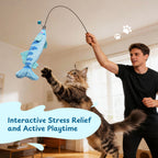 3 Pack Stripey Trophy Fish 100% Pure Catnip Filled Cat Toys with Bell