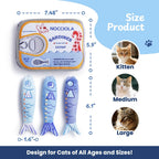 3 Pack Canned Sardines 100% Pure Catnip Filled Cat Toys with Can Pouch
