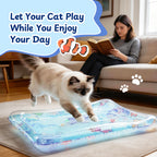 Thickened Cat Water Mat with Glowing Fish, Hot & Cold Dual-Use