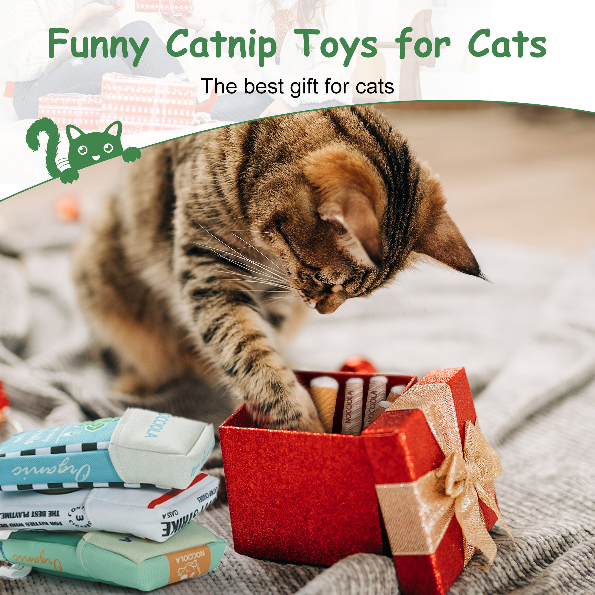3 Pack Purr-re-roll 100% Pure Catnip Filled Cat Toys